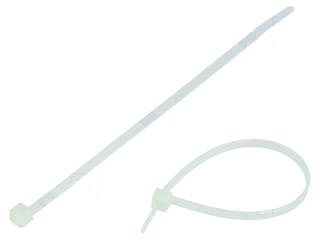 Kabelbinder; L: 150mm; W: 3,5mm; polyamide; 135N; natuurlijk; T Kabelbinder; L: 150mm; W: 3,5mm; polyamide; 135N; natuurlijk; T